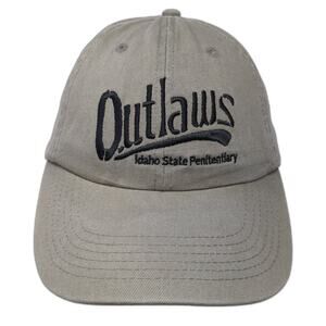 Outlaws Idaho State Penitentiary Slideback Baseball Cap Green OS Quake City Caps